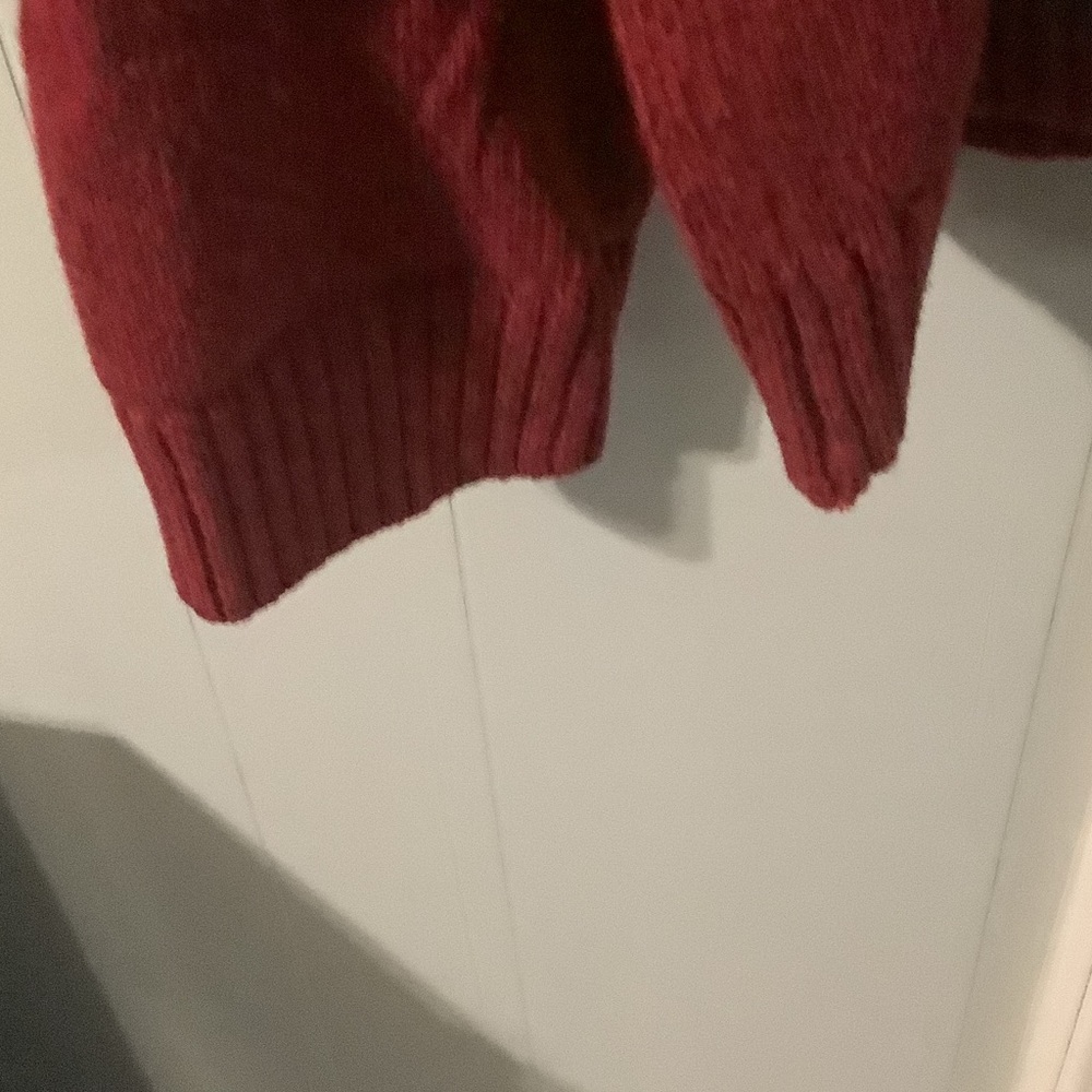 Geoffrey Beene Red and Cream Argyle golf Sweater, XXL - Picture 7 of 9
